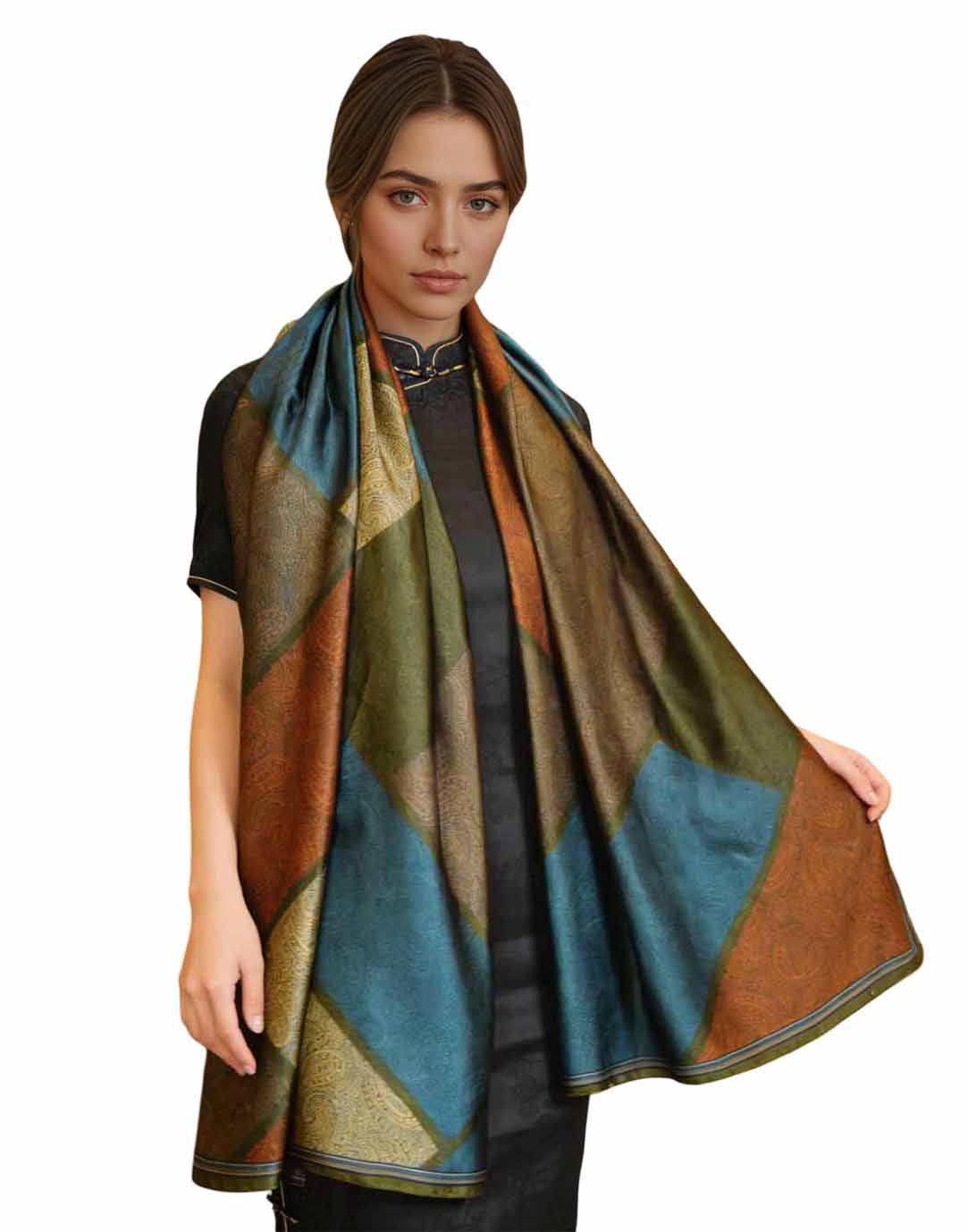 xyueanlo CC-011 Color Canvas Scarf - View 1